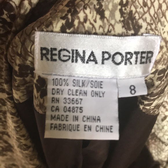 Regina Porter silk animal print cargo pocket jacket - Picture 6 of 8
